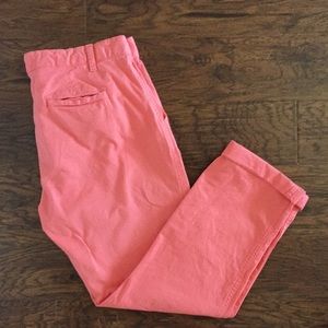 🛍 NWT GAP Girlfriend stretch chino crops Pink 8